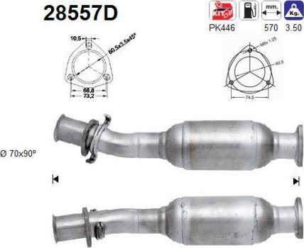 AS 28557D - Катализатор vvparts.bg