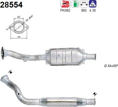 AS 28554 - Катализатор vvparts.bg