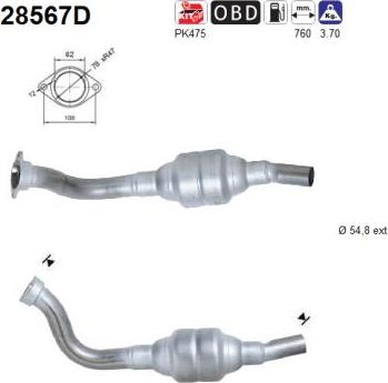 AS 28567D - Катализатор vvparts.bg