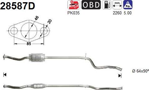 AS 28587D - Катализатор vvparts.bg