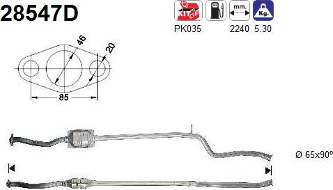 AS 28547D - Катализатор vvparts.bg