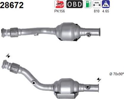 AS 28672 - Катализатор vvparts.bg