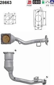 AS 28663 - Катализатор vvparts.bg