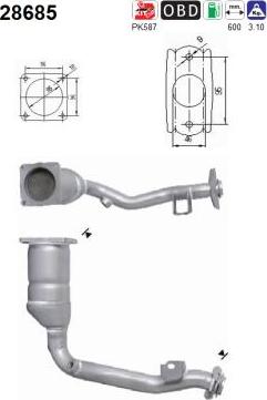 AS 28685 - Катализатор vvparts.bg