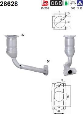 AS 28628 - Катализатор vvparts.bg