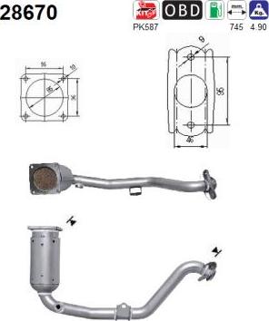 AS 28670 - Катализатор vvparts.bg