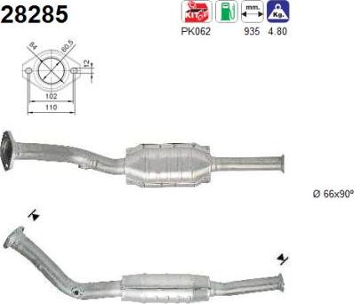 AS 28285 - Катализатор vvparts.bg