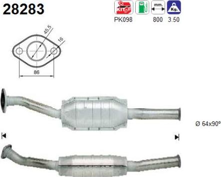 AS 28283 - Катализатор vvparts.bg