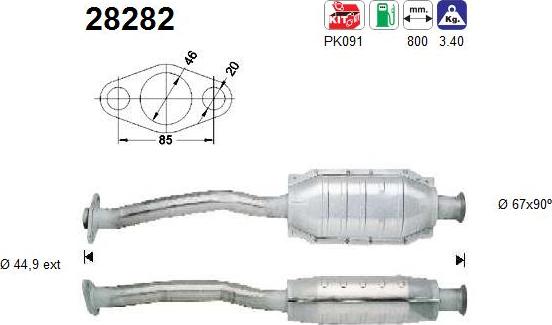 AS 28282 - Катализатор vvparts.bg