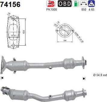 AS 74156 - Катализатор vvparts.bg