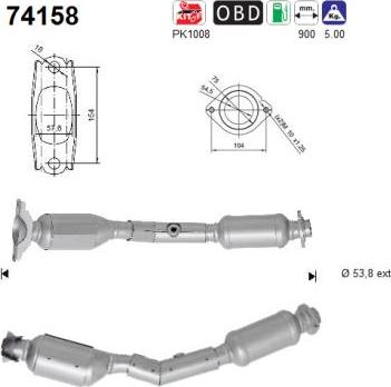 AS 74158 - Катализатор vvparts.bg