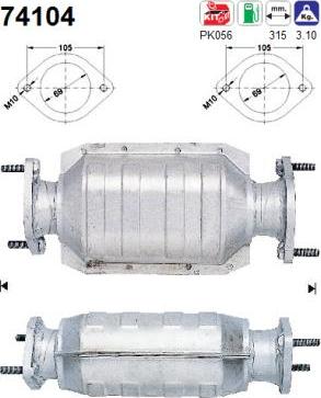 AS 74104 - Катализатор vvparts.bg