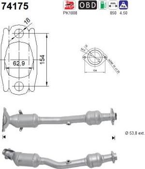 AS 74175 - Катализатор vvparts.bg