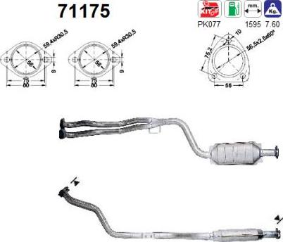 AS 71175 - Катализатор vvparts.bg