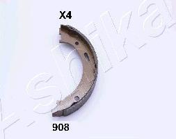 Ashika 55-09-908 - Комплект спирачна челюст, ръчна спирачка vvparts.bg