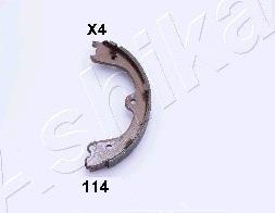 Ashika 55-01-114 - Комплект спирачна челюст, ръчна спирачка vvparts.bg
