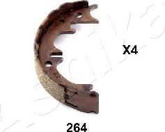 Ashika 55-02-264 - Комплект спирачна челюст, ръчна спирачка vvparts.bg