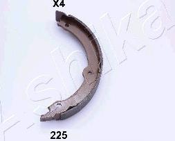 Ashika 55-02-225 - Комплект спирачна челюст, ръчна спирачка vvparts.bg