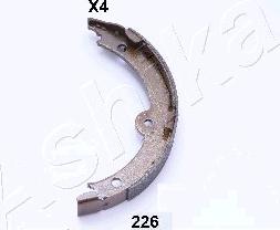 Ashika 55-02-226 - Комплект спирачна челюст, ръчна спирачка vvparts.bg