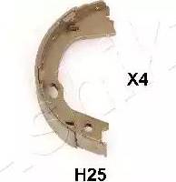 Ashika 55-0H-H25 - Комплект спирачна челюст, ръчна спирачка vvparts.bg