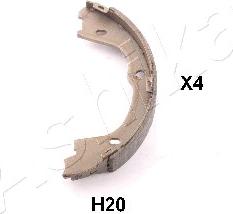 Ashika 55-0H-H20 - Комплект спирачна челюст, ръчна спирачка vvparts.bg
