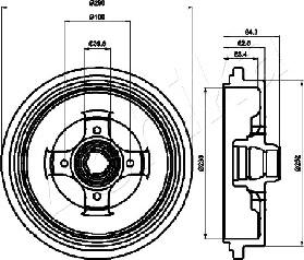 Ashika 56-00-0913 - Спирачен барабан vvparts.bg