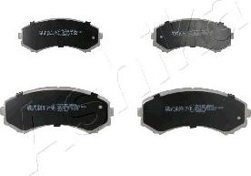 Ashika 50-05-509 - Комплект спирачно феродо, дискови спирачки vvparts.bg