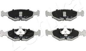 Ashika 50-00-0223 - Комплект спирачно феродо, дискови спирачки vvparts.bg