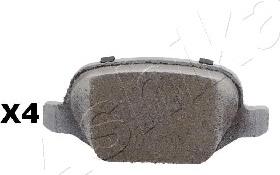 Ashika 51-00-00003 - Комплект спирачно феродо, дискови спирачки vvparts.bg