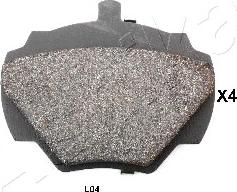 Ashika 51-0L-L04 - Комплект спирачно феродо, дискови спирачки vvparts.bg