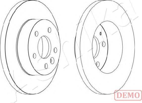 Ashika 60-00-056C - Спирачен диск vvparts.bg