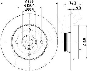 Ashika 61-00-0607 - Спирачен диск vvparts.bg