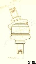 Ashika 106-02-215L - Стабилизатор, ходова част vvparts.bg