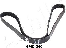 Ashika 112-6PK1360 - Пистов ремък vvparts.bg