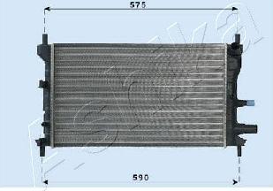 Ashika RDA053060 - Радиатор, охлаждане на двигателя vvparts.bg