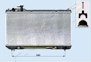 Ashika RDA153105 - Радиатор, охлаждане на двигателя vvparts.bg