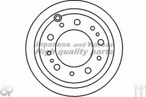 Ashuki 0993-5302 - Спирачен диск vvparts.bg