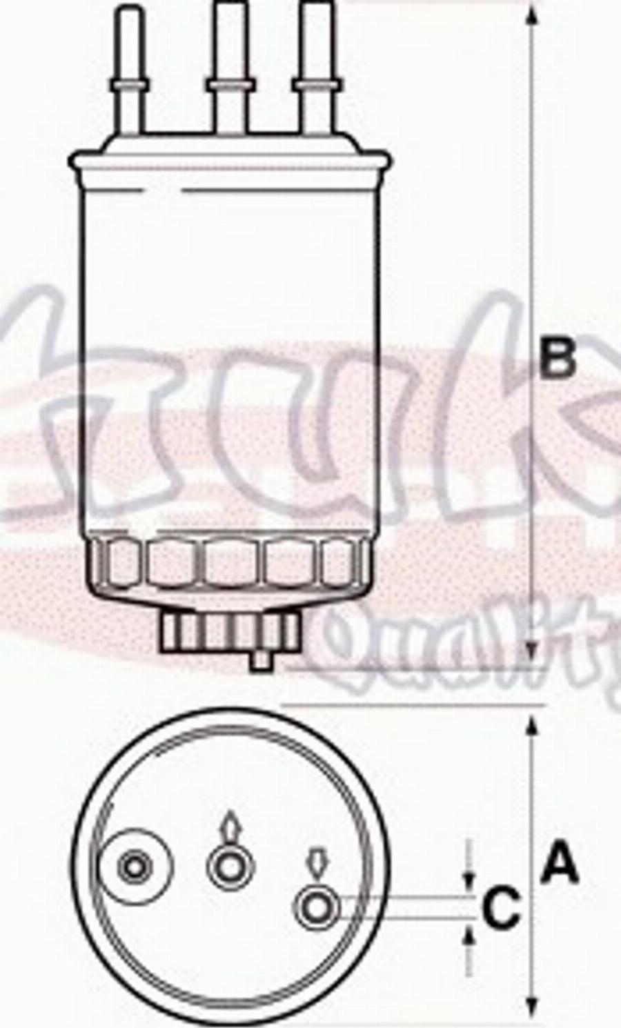 Ashuki 0399-3040 - Горивен филтър vvparts.bg