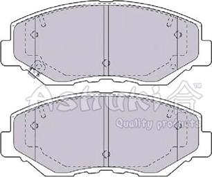 Ashuki 1080-1604 - Комплект спирачно феродо, дискови спирачки vvparts.bg