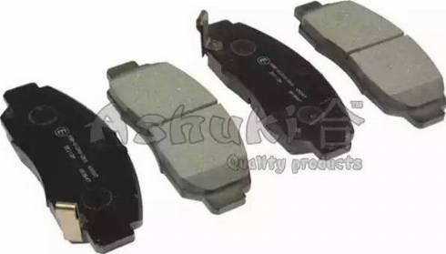 Ashuki 1080-3450 - Комплект феродо за накладки, дискова ръчна спирачка vvparts.bg