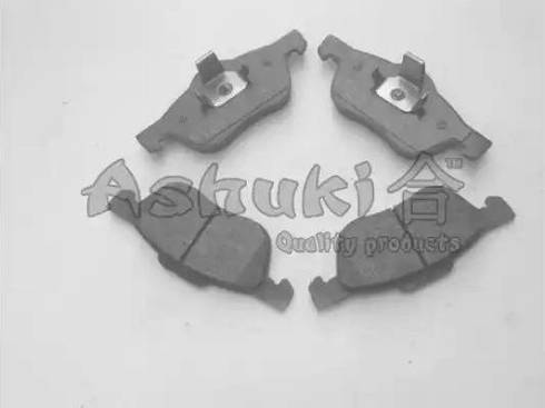 Ashuki 1080-2801 - Комплект спирачно феродо, дискови спирачки vvparts.bg