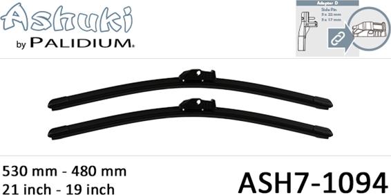 Ashuki ASH7-1094 - Перо на чистачка vvparts.bg