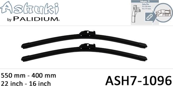 Ashuki ASH7-1096 - Перо на чистачка vvparts.bg