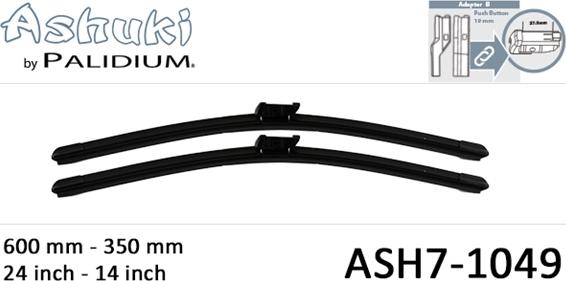 Ashuki ASH7-1049 - Перо на чистачка vvparts.bg