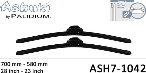 Ashuki ASH7-1042 - Перо на чистачка vvparts.bg