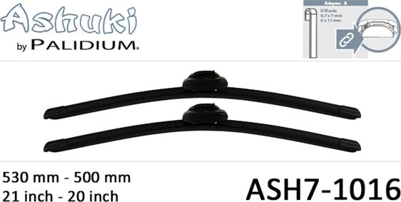 Ashuki ASH7-1016 - Перо на чистачка vvparts.bg