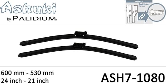 Ashuki ASH7-1080 - Перо на чистачка vvparts.bg