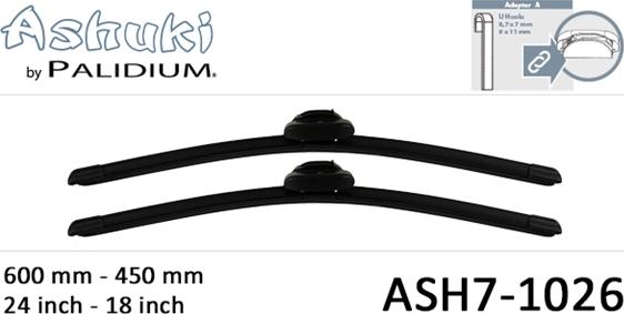 Ashuki ASH7-1026 - Перо на чистачка vvparts.bg