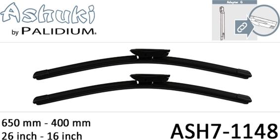 Ashuki ASH7-1148 - Перо на чистачка vvparts.bg