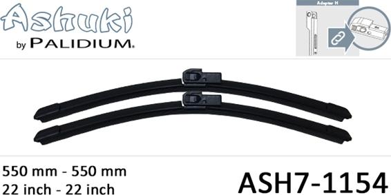 Ashuki ASH7-1154 - Перо на чистачка vvparts.bg